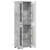 vidaXL Highboard &mu;&epsilon; &rho;ά&phi;&iota; FLORIN &Sigma;&kappa;&upsilon;&rho;ό&delta;&epsilon;&mu;&alpha; &Gamma;&kappa;&rho;&iota; 60 x 35 x 182 &epsilon;&kappa;.