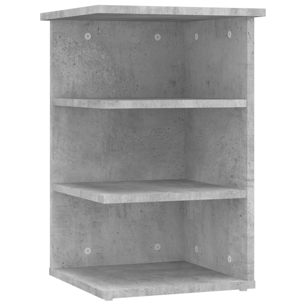 vidaXL Βοηθητικό Ντουλάπι Γκρι Σκυρ. 35 x 35 x 55 εκ. από Επεξ. Ξύλο