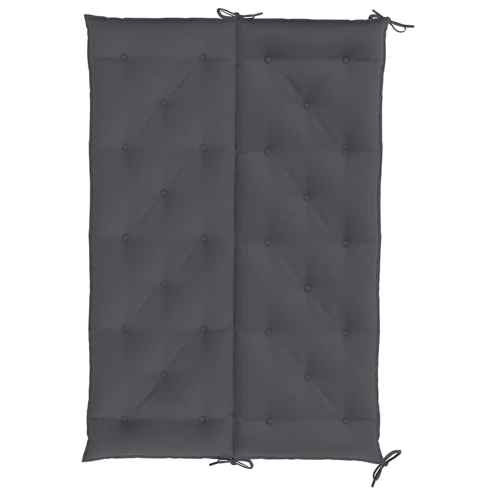 vidaXL Μαξιλάρι Πάγκου Κήπου Ανθρακί 150x(50+50)x7 εκ. Ύφασμα Oxford