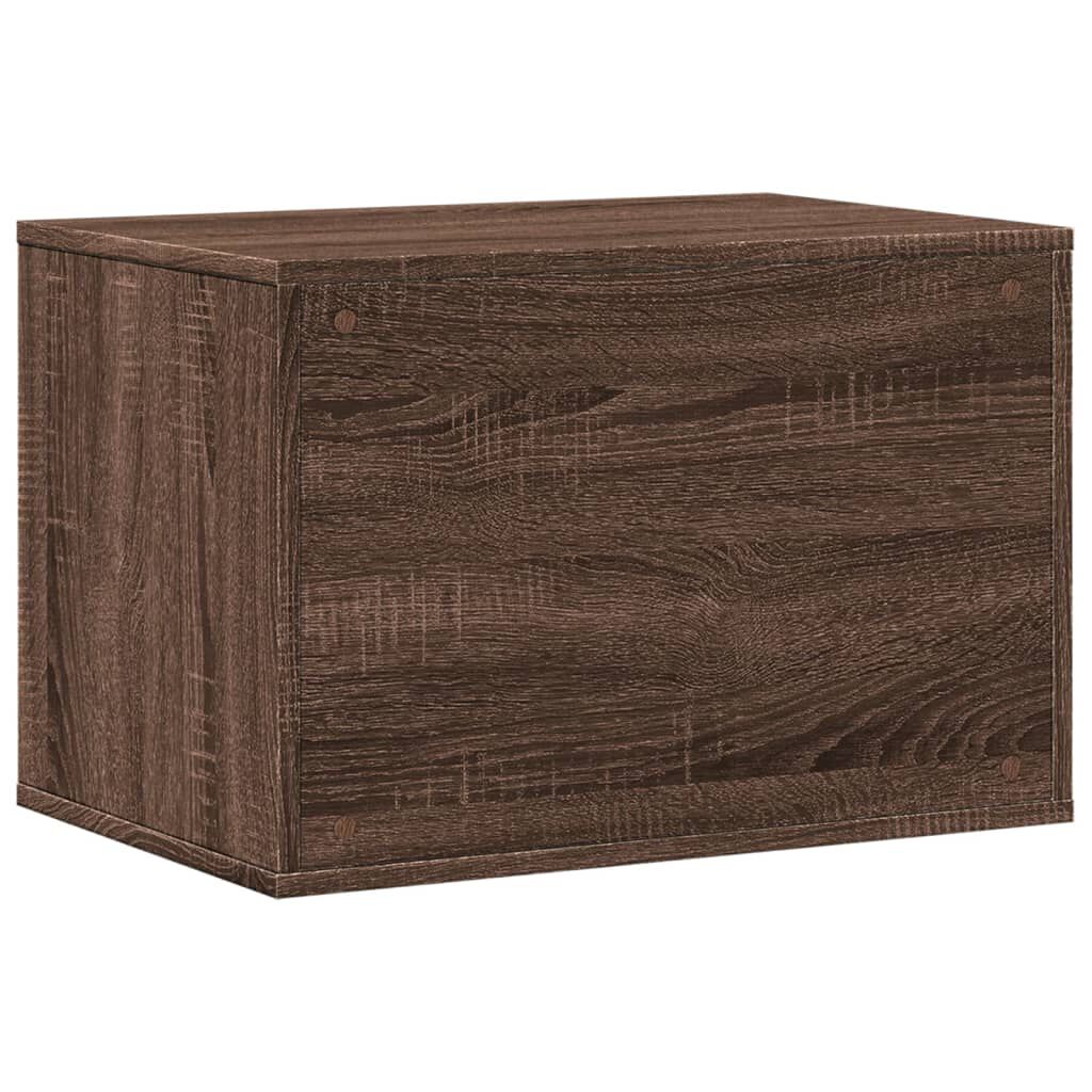 vidaXL Τουαλέτα Γάτας Περίφραξη Καφέ Δρυς 60x40x40 εκ. Επεξ. Ξύλο
