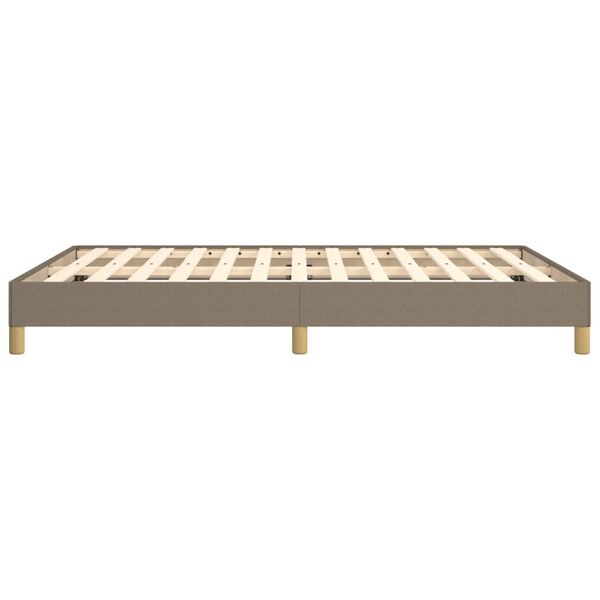 vidaXL Σκελετός Κρεβατιού Χωρίς Στρώμα Taupe 140x200 εκ. Υφασμάτινο