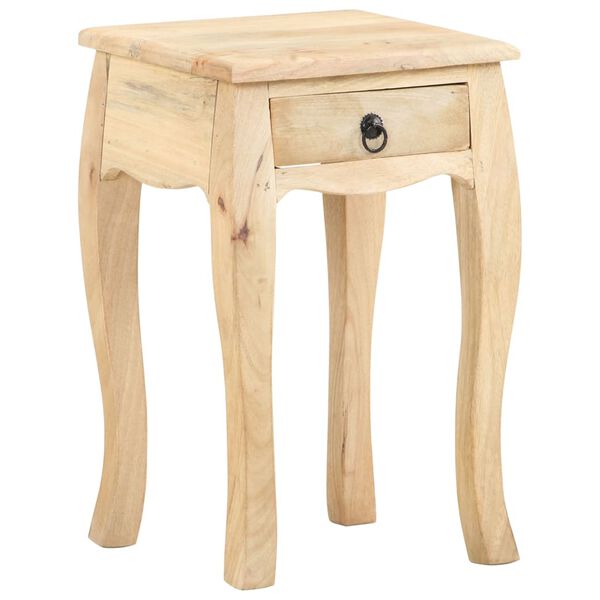 vidaXL Κομοδίνο 28 x 28 x 46 εκ. από Μασίφ Ξύλο Μάνγκο