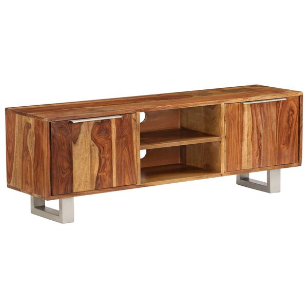 vidaXL Έπιπλο Τηλεόρασης Μελί 118 x 30 x 40 εκ. Μασίφ Ξύλο Ακακίας