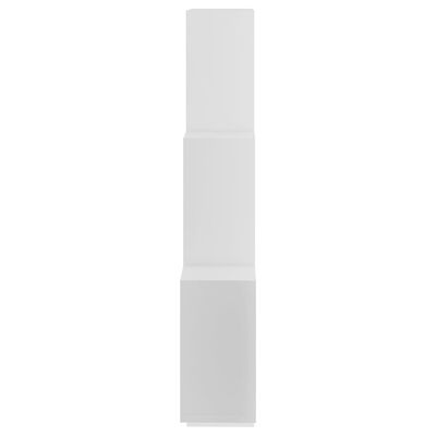 vidaXL Ραφιέρα Τοίχου με Κύβους Λευκή 78 x 15 x 93 εκ. από Μοριοσανίδα
