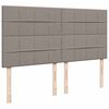 vidaXL Οθωμανικό κρεβάτι με στρώμα Taupe 180x200cm ύφασμα