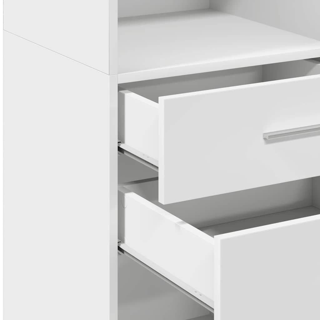 vidaXL Ντουλάπι Μαύρο 50x42,5x124 εκ. από Επεξεργασμένο Ξύλο