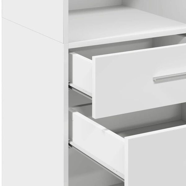 vidaXL Ντουλάπι Μαύρο 50x42,5x124 εκ. από Επεξεργασμένο Ξύλο