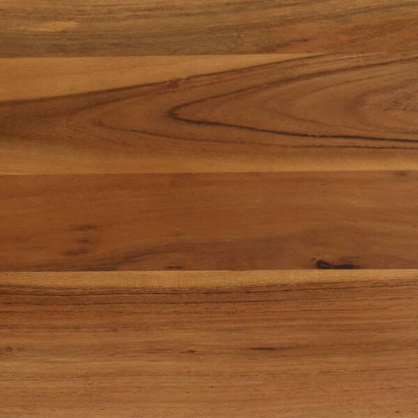 vidaXL Τραπεζαρία 75x75x76 εκ. από Μασίφ Ξύλο Ακακίας και Ατσάλι