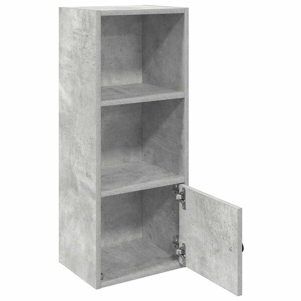 vidaXL Βιβλιοθήκη Γκρι Σκυροδέματος 31x24x77 εκ. Επεξεργ. Ξύλο