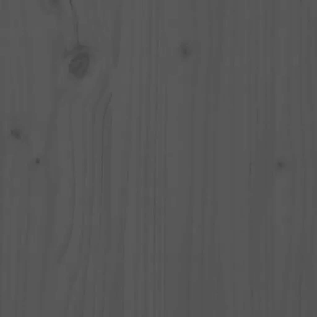 vidaXL Ραφιέρα Καυσόξυλων Γκρι 110x35x108,5 εκ. από Μασίφ Ξύλο Πεύκου