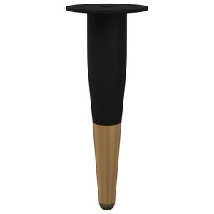 vidaXL &Pi;ό&delta;&iota;&alpha; &Epsilon;&pi;ί&pi;&lambda;&omega;&nu; 2 pcs &Mu;&alpha;ύ&rho;&omicron; &kappa;&alpha;&iota; &Chi;&rho;&upsilon;&sigma;ό &Oslash; 40 x 98 mm &Sigma;ί&delta;&epsilon;&rho;&omicron;