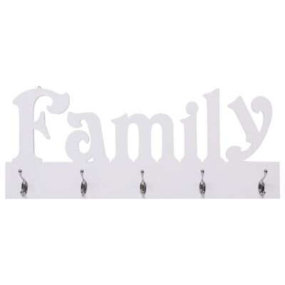 vidaXL Κρεμάστρα Τοίχου «FAMILY» 74 x 29,5 εκ.