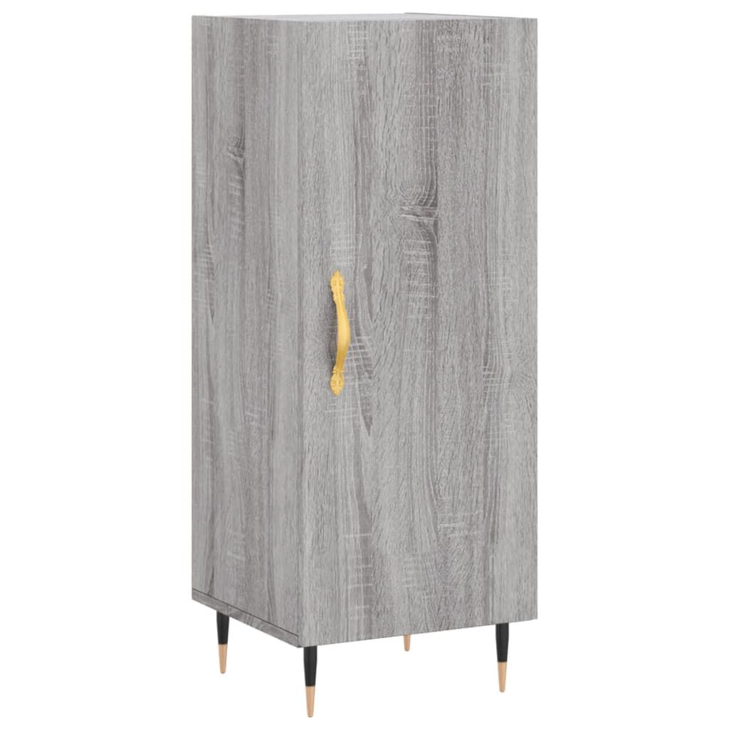vidaXL Μπουφές Sonoma Γκρι 34,5 x 34 x 180 εκ. από Επεξεργασμένο Ξύλο