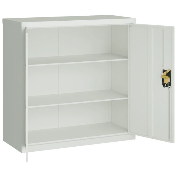 vidaXL Αρχειοθήκη Αν. Γκρι 90 x 40 x 130 εκ. Ατσάλινη