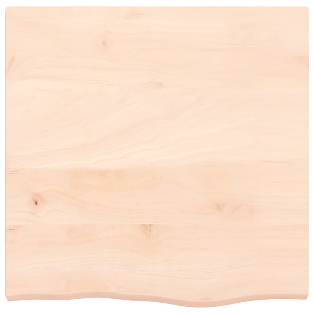 vidaXL Επιφάνεια Τραπεζιού 60x60x(2-4) εκ Ακατέργαστο Μασίφ Ξύλο Δρυός