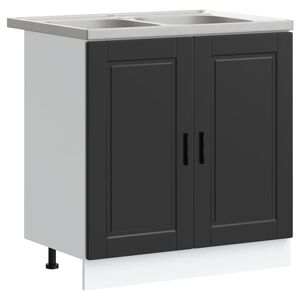 vidaXL &Beta;ά&sigma;&eta; &nu;&iota;&pi;&tau;ή&rho;&alpha; Porto 2 &tau;&epsilon;&mu;. &Mu;&alpha;ύ&rho;&omicron; 80 x 46 x 81,5 &epsilon;&kappa;