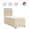 vidaXL &Kappa;&rho;&epsilon;&beta;ά&tau;&iota; Boxspring &mu;&epsilon; &Sigma;&tau;&rho;ώ&mu;&alpha; &Kappa;&rho;&epsilon;&mu; 80 x 200 &epsilon;&kappa;. &Upsilon;&phi;&alpha;&sigma;&mu;ά&tau;&iota;&nu;&omicron;