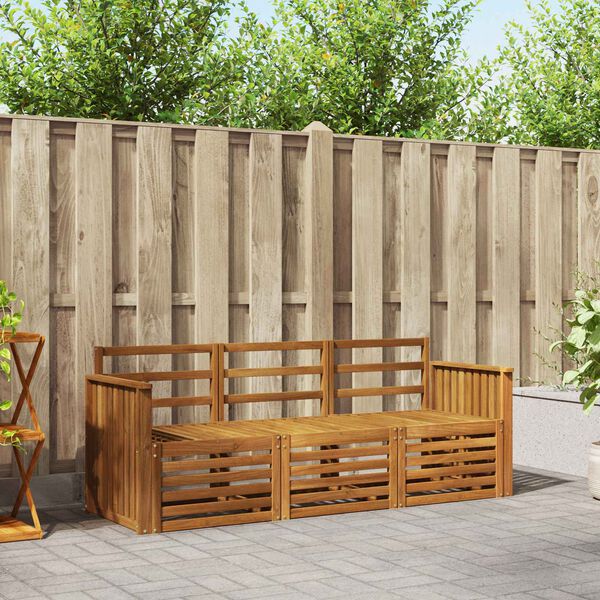 vidaXL &Sigma;&epsilon;&tau; &Kappa;&alpha;&nu;&alpha;&pi;έ 3 pcs &Phi;&upsilon;&sigma;&iota;&kappa;ό &Sigma;&tau;&epsilon;&rho;&epsilon;ό &Xi;ύ&lambda;&omicron; &Alpha;&kappa;&alpha;&kappa;ί&alpha;&sigmaf;