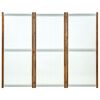 vidaXL Διαχωριστικό Δωματίου με 3 Πάνελ Λευκό Κρεμ 210 x 170 εκ.