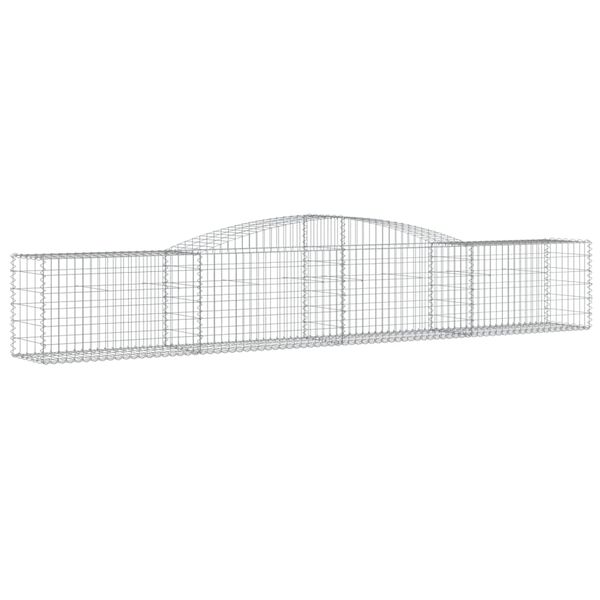 vidaXL Συρματοκιβώτια Τοξωτά 10 τεμ. 400x50x60/80 εκ. Γαλβαν. Ατσάλι