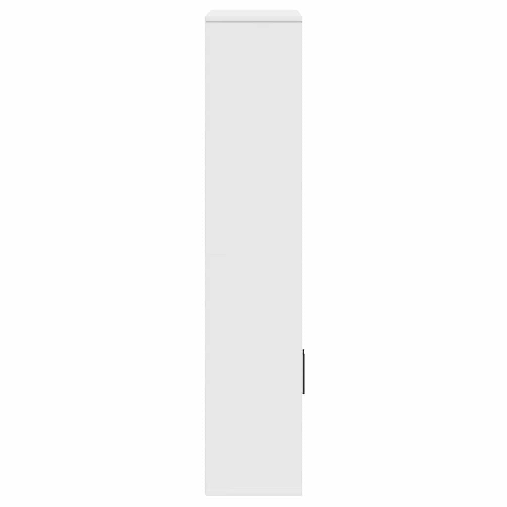 vidaXL Βιβλιοθήκη Λευκή 60x24x120 εκ. από Επεξεργασμένο Ξύλο