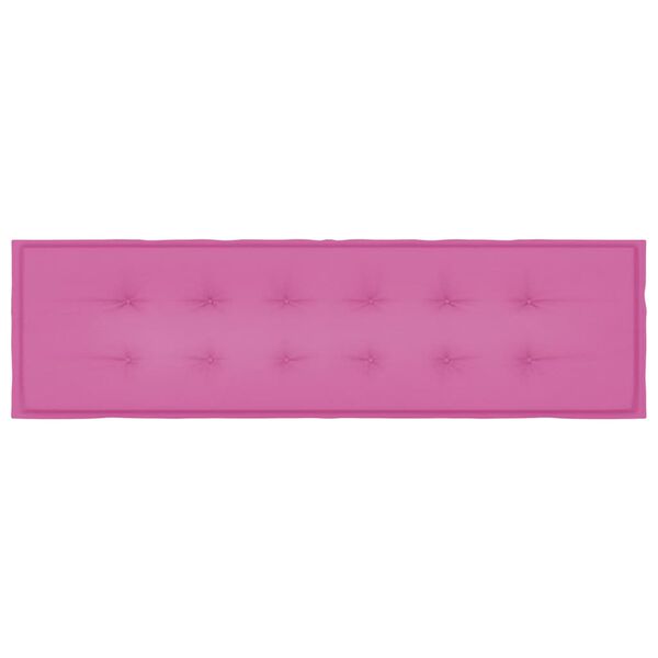 vidaXL Μαξιλάρι Παγκάκι Κήπου Ροζ 180 x 50 x 4 cm Ύφασμα Oxford