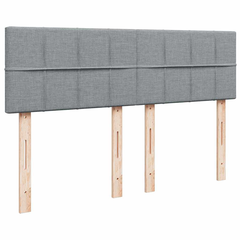 vidaXL Κρεβάτι Boxspring με Στρώμα Αν. Πράσινο 160x200εκ Υφασμάτινο