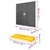 vidaXL Πλάτη Εργαλείων με 50 Γάντζους 500 x 1000 χιλ. Πολυπροπυλένιο