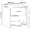 vidaXL Πάγκος διαδρόμου "SANDNES" Λευκό 45x40x50 εκ. Πεύκο μασίφ ξύλο