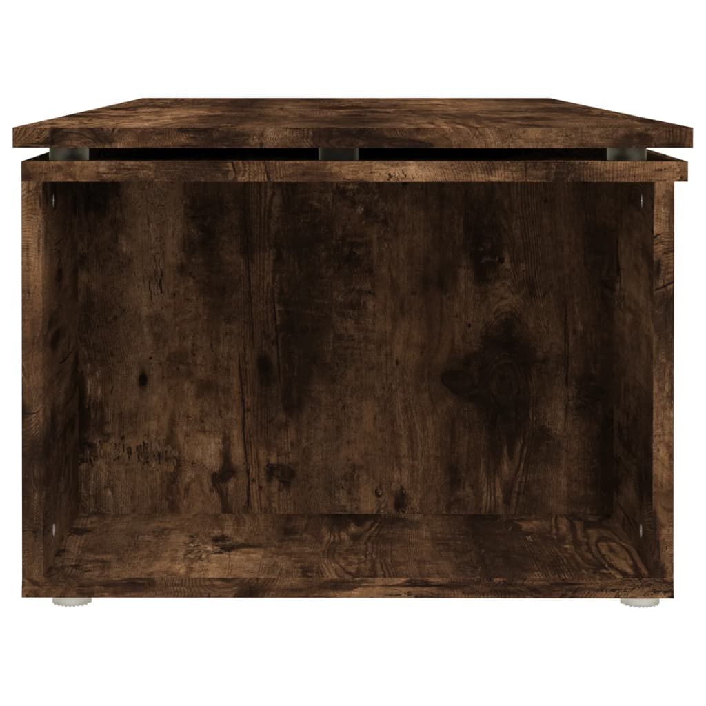 vidaXL Τραπεζάκι Σαλονιού Καπνιστή Δρυς 150x50x35 εκ. Επεξεργ. Ξύλο