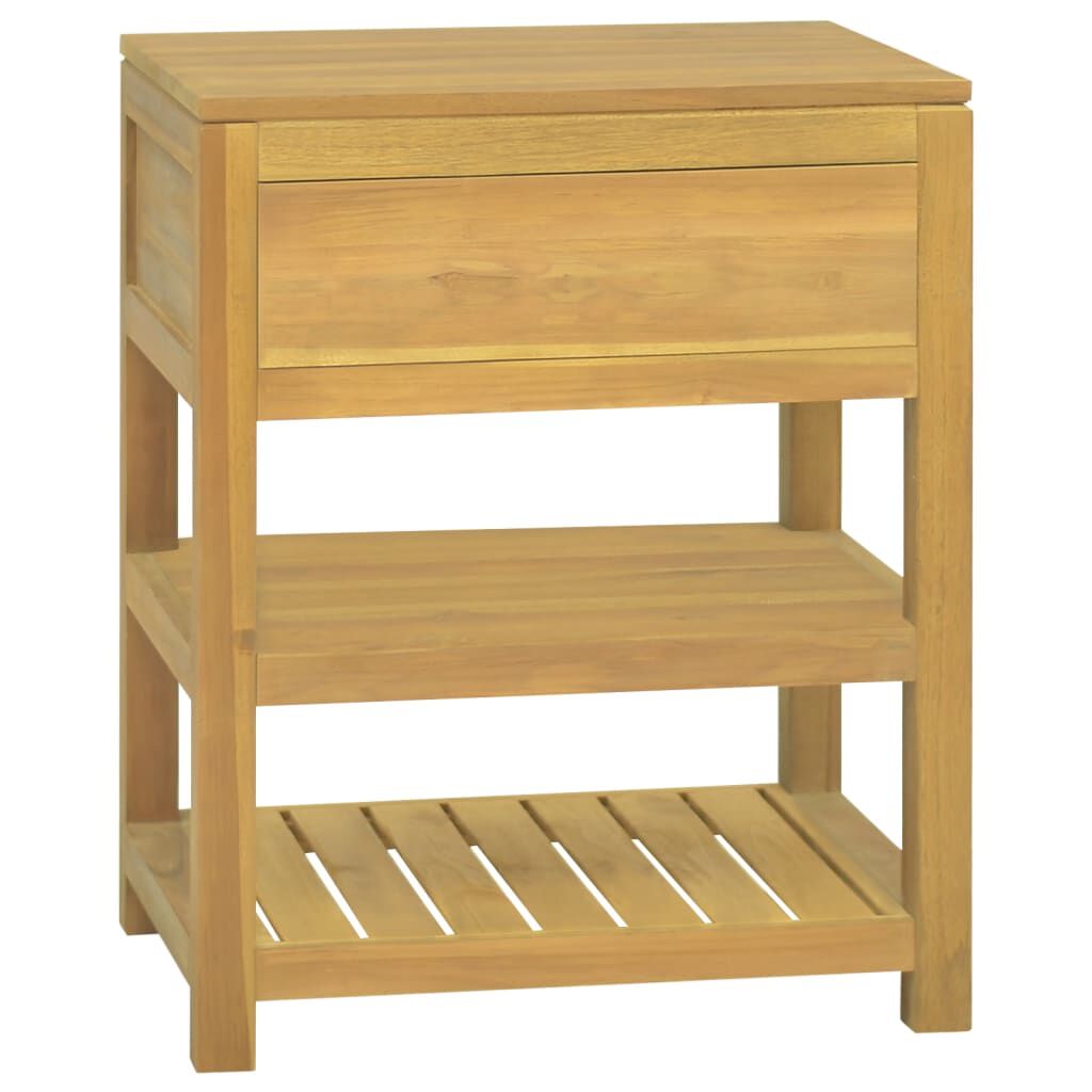 vidaXL Έπιπλο Μπάνιου 60 x 45 x 75 εκ. από Μασίφ Ξύλο Teak
