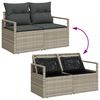 vidaXL Σετ Καναπέ Κήπου με αποθήκευση 8 pcs Ανοιχτό γκρι Πολυ ράταν