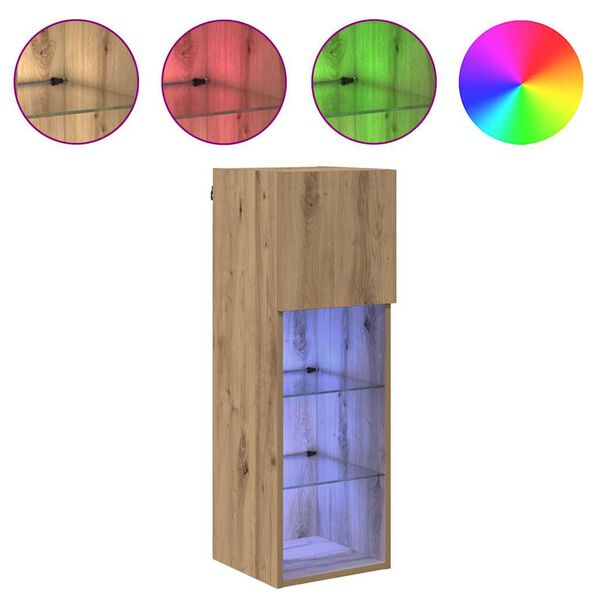 vidaXL &Tau;&omicron;ί&chi;&omicron;&upsilon; &nu;&tau;&omicron;&upsilon;&lambda;ά&pi;&epsilon;&sigmaf; &tau;&eta;&lambda;&epsilon;ό&rho;&alpha;&sigma;&eta;&sigmaf; 2 pcs Artisan Oak 30,5 x 30 x 90 cm