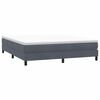 vidaXL Box Spring Κρεβάτι χωρίς στρώμα Σκούρο γκρι Βελούδινο