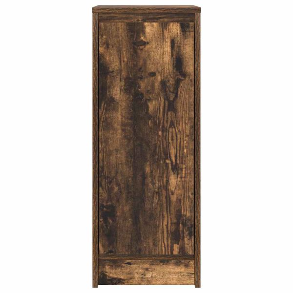 vidaXL Sideboard Καπνιστή δρυς 29,5x34x76 cm Κατασκευασμένο ξύλο