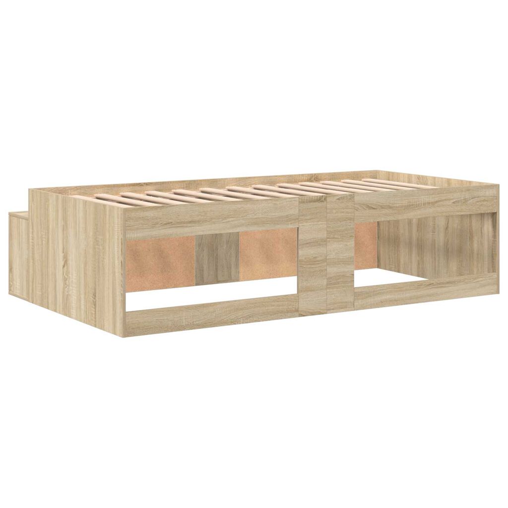vidaXL Κρεβάτι με αποθηκευτικό χώρο Sonoma Δρυς 80 x 200 cm
