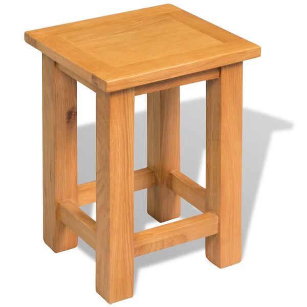 vidaXL Τραπέζι Βοηθητικό 27 x 24 x 37 εκ. από Μασίφ Ξύλο Δρυός