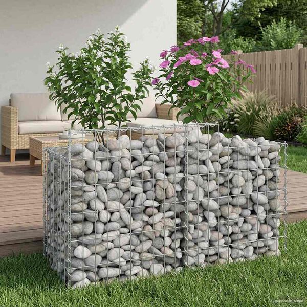 vidaXL &Alpha;&nu;&alpha;&sigma;&eta;&kappa;&omega;&mu;έ&nu;&omicron; &kappa;&rho;&epsilon;&beta;ά&tau;&iota; gabion &Alpha;&sigma;&eta;&mu;ί 100 x 50 x 60 &epsilon;&kappa;