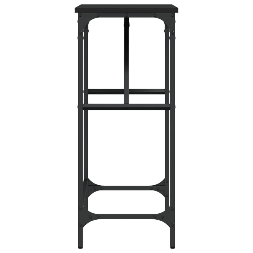 vidaXL Τραπέζι Κονσόλα Μαύρο 75 x 32 x 75 εκ. από Επεξεργ. Ξύλο