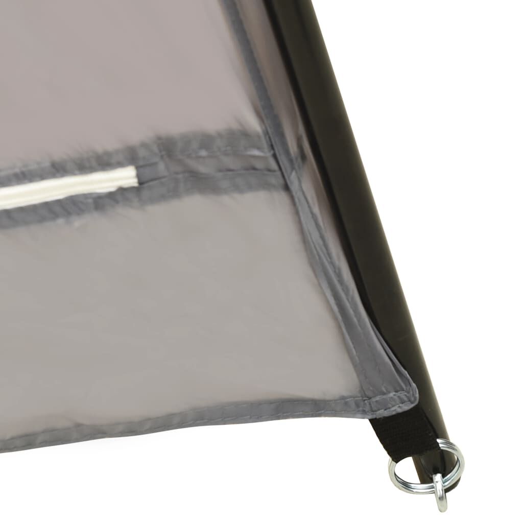 vidaXL Σκίαστρο Πισίνας Γκρι 500 x 433 x 250 εκ. Υφασμάτινο