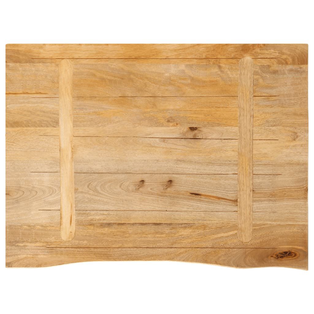 vidaXL Επιφάνεια Τραπεζιού 80x60x2,5 εκ. Live Edge Μασίφ Ξύλο Μάνγκο