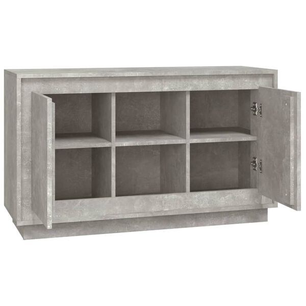 vidaXL Ντουλάπι Γκρι Σκυροδέματος 102x35x60 εκ. Επεξεργασμένο Ξύλο