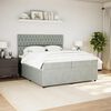 vidaXL &Kappa;&rho;&epsilon;&beta;ά&tau;&iota; Boxspring &mu;&epsilon; &Sigma;&tau;&rho;ώ&mu;&alpha; &Alpha;&nu;&omicron;&iota;&chi;&tau;ό &Gamma;&kappa;&rho;&iota; 200x200 &epsilon;&kappa;. &Beta;&epsilon;&lambda;&omicron;ύ&delta;&iota;&nu;&omicron;