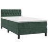 vidaXL &Kappa;&rho;&epsilon;&beta;ά&tau;&iota; Boxspring &mu;&epsilon; &Sigma;&tau;&rho;ώ&mu;&alpha; &Sigma;&kappa;&omicron;ύ&rho;&omicron; &Pi;&rho;ά&sigma;&iota;&nu;&omicron; 90x190 &epsilon;&kappa;. &Beta;&epsilon;&lambda;&omicron;ύ&delta;&iota;&nu;&omicron;