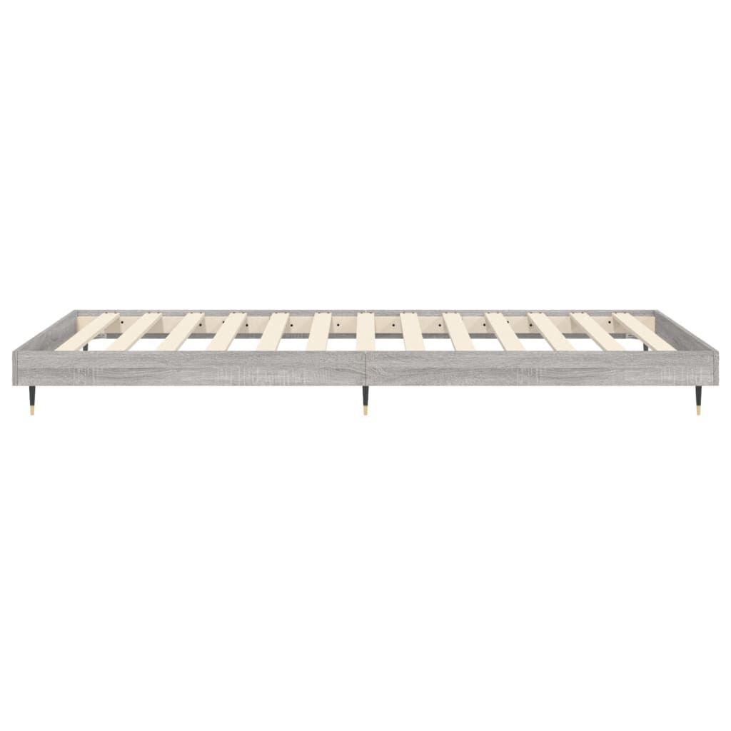vidaXL Πλαίσιο Κρεβατιού Γκρι Sonoma 100x200 εκ. Επεξεργασμένο Ξύλο