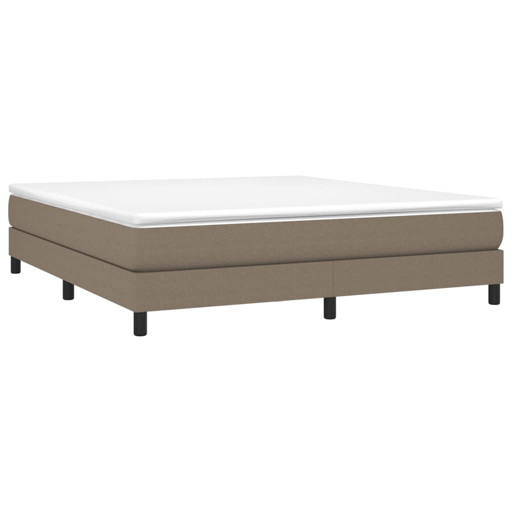 vidaXL Σκελετός Κρεβατιού Χωρίς Στρώμα Taupe 180x200 εκ. Υφασμάτινο