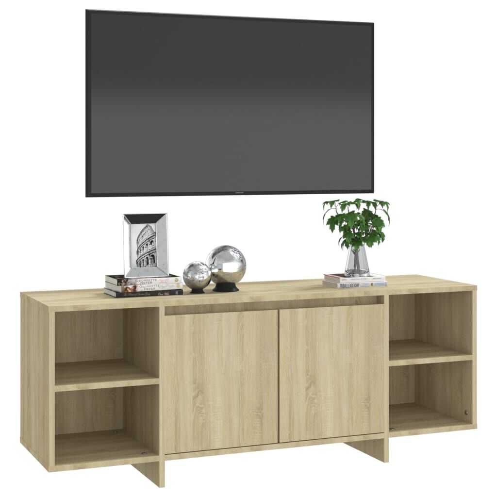 vidaXL Έπιπλο Τηλεόρασης Sonoma Δρυς 130 x 35 x 50 εκ. από Μοριοσανίδα