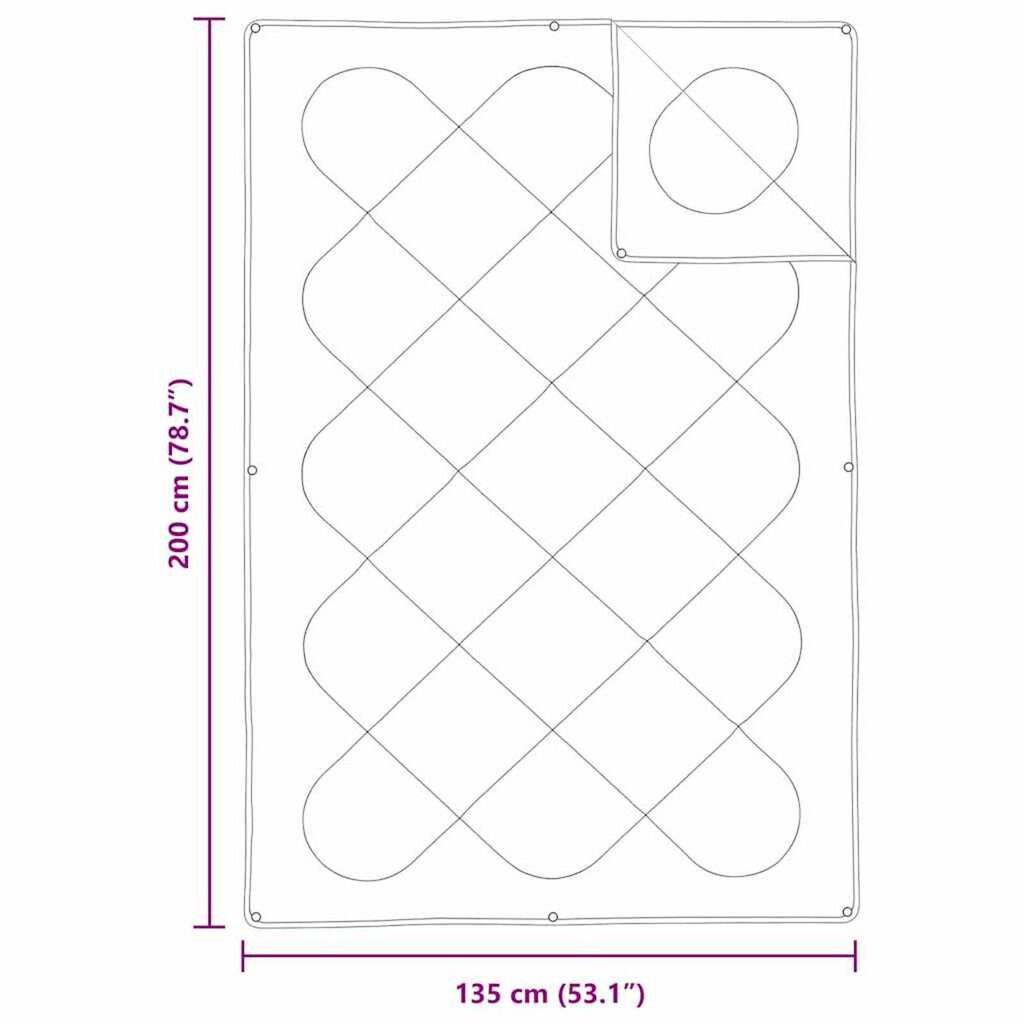vidaXL Διπλό με Μαξιλάρι 2 pcs Λευκό 135 x 200 cm Μικροΐνες