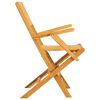 vidaXL Καρέκλες Κήπου Πτυσσόμενες 8 τεμ. 55x61x90 εκ. Μασίφ Ξύλο Teak