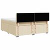 vidaXL &Kappa;&rho;&epsilon;&beta;ά&tau;&iota; Boxspring &mu;&epsilon; &Sigma;&tau;&rho;ώ&mu;&alpha; &Kappa;&rho;&epsilon;&mu; 180x200 &epsilon;&kappa;. &Upsilon;&phi;&alpha;&sigma;&mu;ά&tau;&iota;&nu;&omicron;